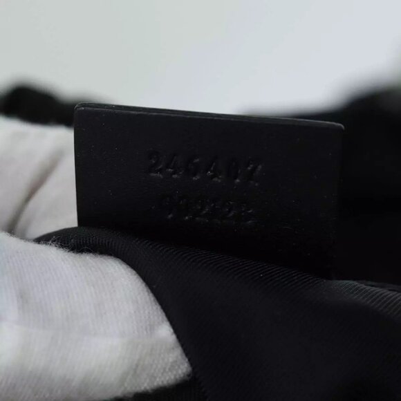 GUCCI Web Sherry Line Backpack Nylon Black Green Red - Picture 13 of 16